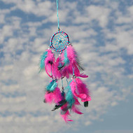 Pink & Turquoise Dream Catcher