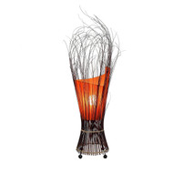 Orange Fabric Twist Lamp