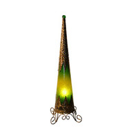 Tall Cone Lamp Green