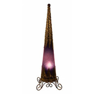 Tall Cone Lamp Purple