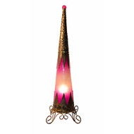 Tall Cone Lamp Pink