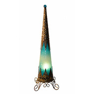Tall Cone Lamp Turquoise