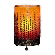 Orange Wave Design Table Lamp