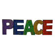 Rainbow Peace Wall Plaque
