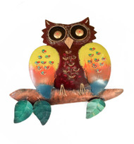 Metal Owl Wall Plaque