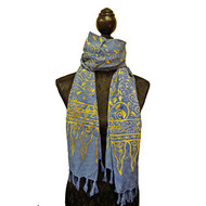 Golden Vine Tie Dye Scarf