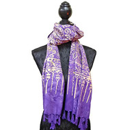 Ammonites Tie Dye Scarf