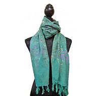 Flower Garden Tie Dye Scarf