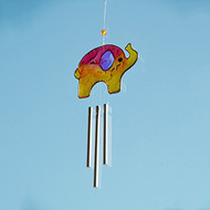Orange Elephant Wind Chime Sun Catcher