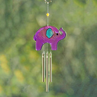 Purple Elephant Wind Chime Sun Catcher