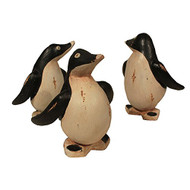 Family of Three Bamboo Penguins