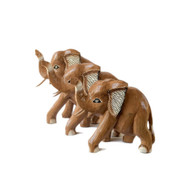 Set of 3 Wooden Elephants