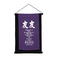 Fabric Message Scroll Socrates