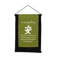 Fabric Message Scroll "Tranquility"