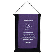 Fabric Message Scroll My Philosophy