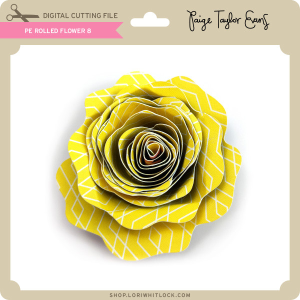 Download PE Rolled Flower 8 - Lori Whitlock's SVG Shop