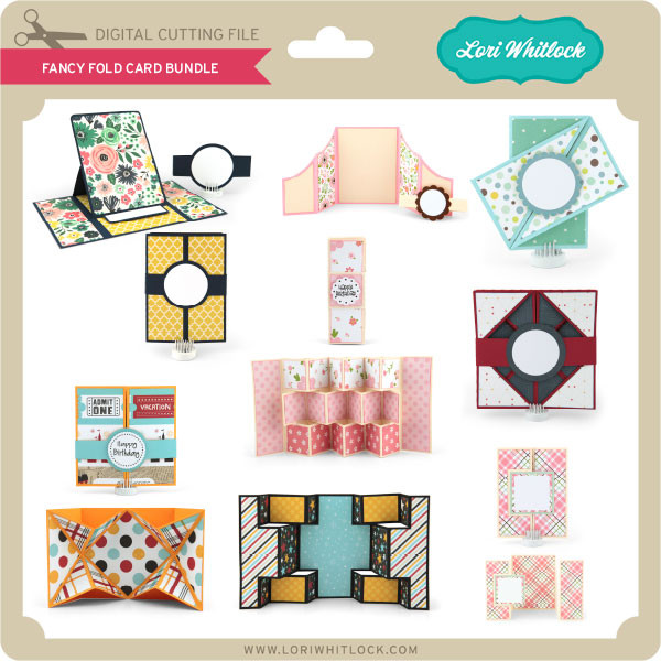 Download Fancy Fold Card Bundle Lori Whitlock S Svg Shop