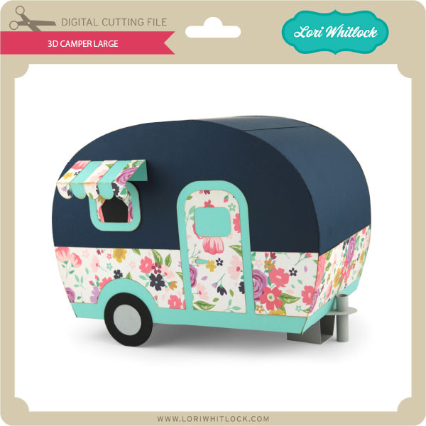 Download 3D Camper Large - Lori Whitlock's SVG Shop