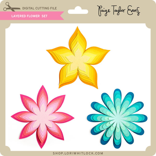 Download Layered Flower Set Lori Whitlock S Svg Shop