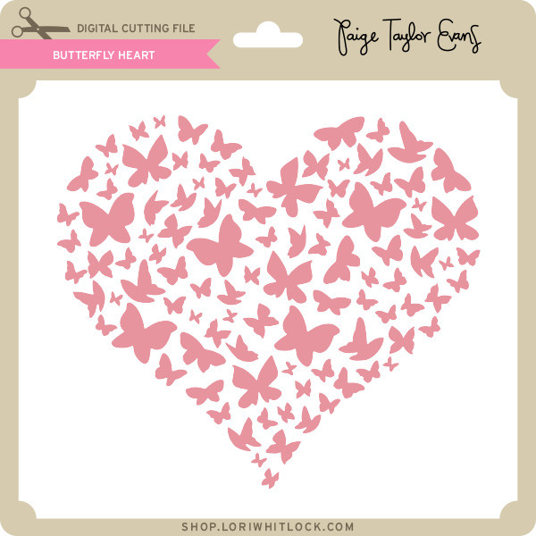 Download Butterfly Heart - Lori Whitlock's SVG Shop
