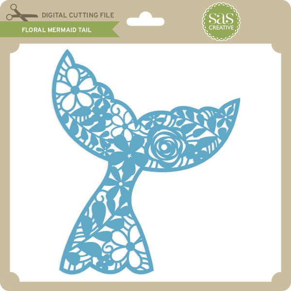 Download Floral Mermaid Tail Lori Whitlock S Svg Shop