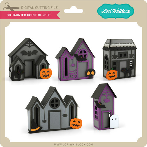 3d Haunted House Bundle Lori Whitlock S Svg Shop