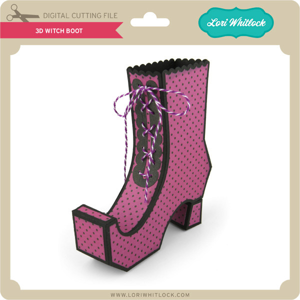Download 3d Witch Boot Lori Whitlock S Svg Shop