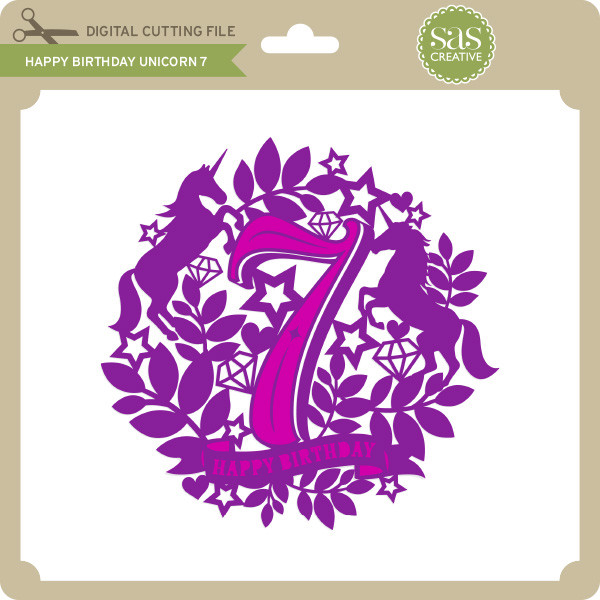 Download Happy Birthday Unicorn 7 Lori Whitlock S Svg Shop