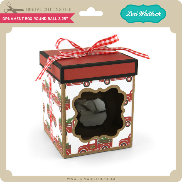 Download Ornament Box Round Ball 3.25 - Lori Whitlock's SVG Shop