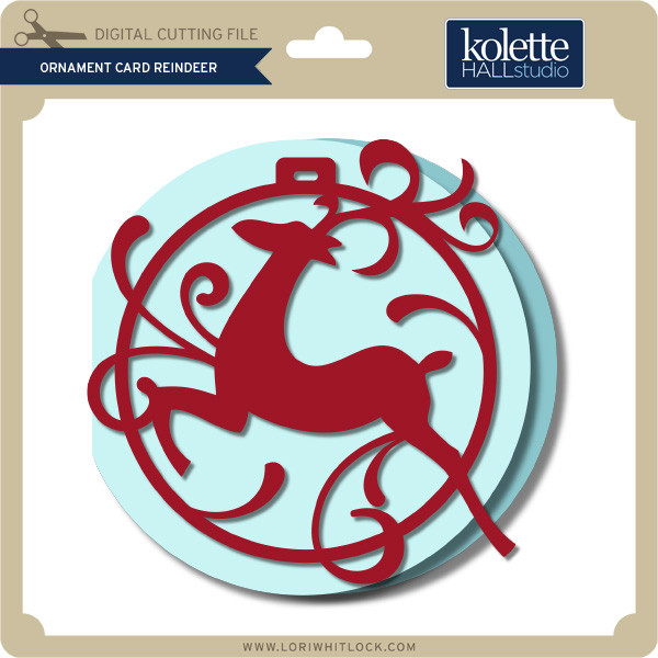Download Ornament Card Reindeer Lori Whitlock S Svg Shop