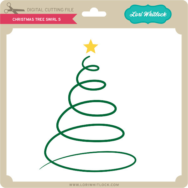 Download Christmas Tree Swirl 5 - Lori Whitlock's SVG Shop