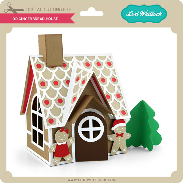 Download 3d Gingerbread House Lori Whitlock S Svg Shop