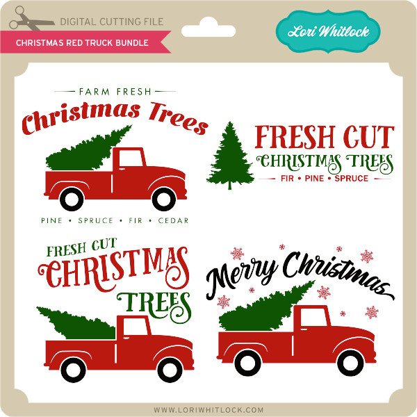 Christmas Red Truck Bundle Lori Whitlock S Svg Shop