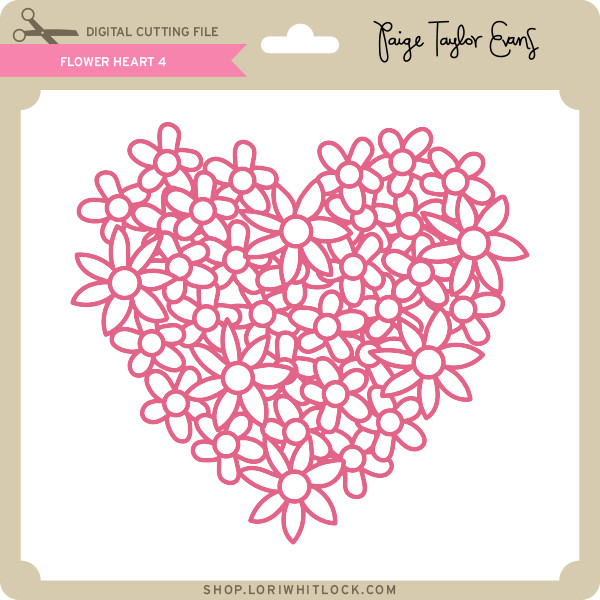 Download Flower Heart 4 Lori Whitlock S Svg Shop PSD Mockup Templates