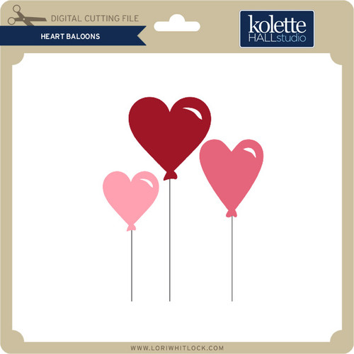 Download Heart Balloons - Lori Whitlock's SVG Shop