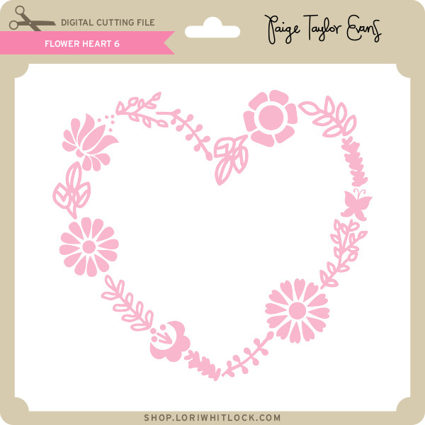 Download Flower Heart 6 Lori Whitlock S Svg Shop