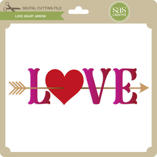 Download Love Heart Arrow - Lori Whitlock's SVG Shop