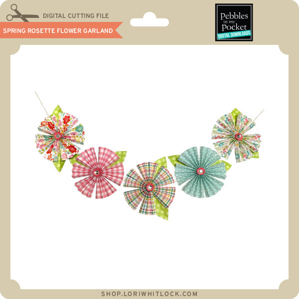 Download Spring Rosette Flower Garland Lori Whitlock S Svg Shop