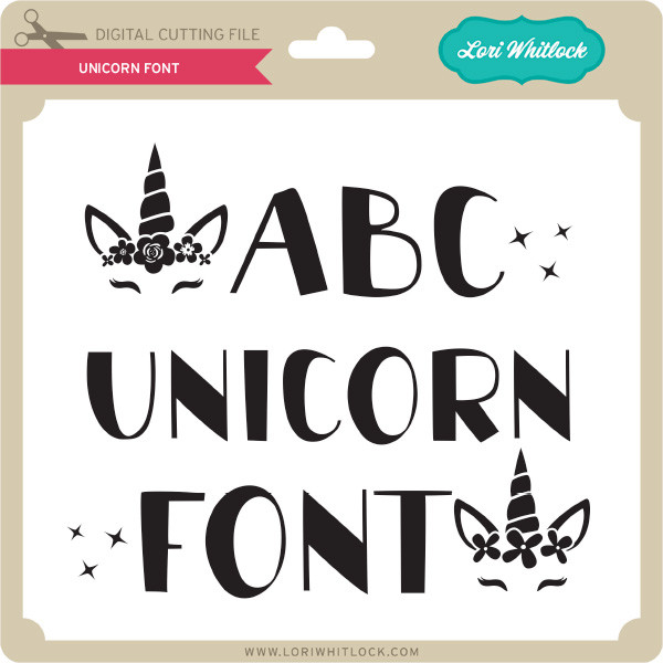Download Unicorn Font Lori Whitlock S Svg Shop PSD Mockup Templates