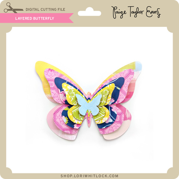 Download Layered Butterfly - Lori Whitlock's SVG Shop