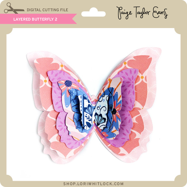 Download Layered Butterfly 2 - Lori Whitlock's SVG Shop