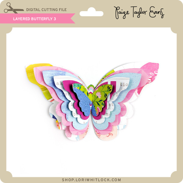 Download Layered Butterfly 3 Lori Whitlock S Svg Shop