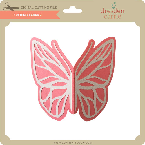 Download Butterfly Card 2 - Lori Whitlock's SVG Shop
