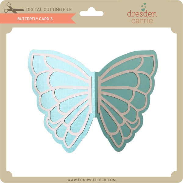 Download Butterfly Card 3 - Lori Whitlock's SVG Shop