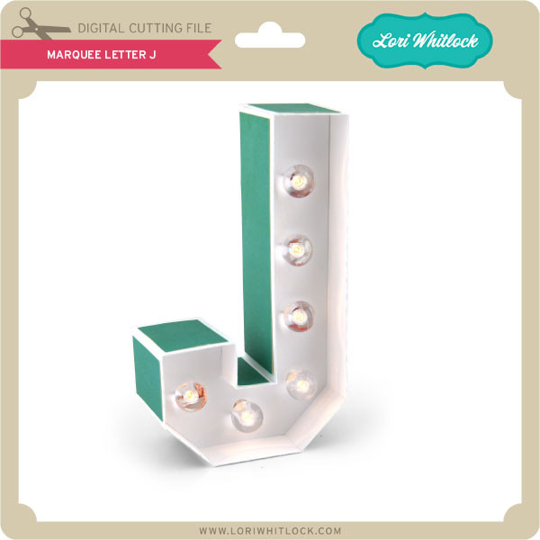 Marquee Letter J Lori Whitlock S Svg Shop
