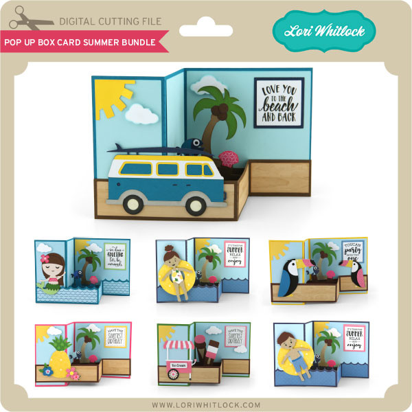 Download Pop Up Box Card Summer Bundle Lori Whitlock S Svg Shop