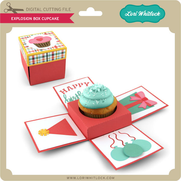 Download Explosion Box Cupcake Holder Lori Whitlock S Svg Shop