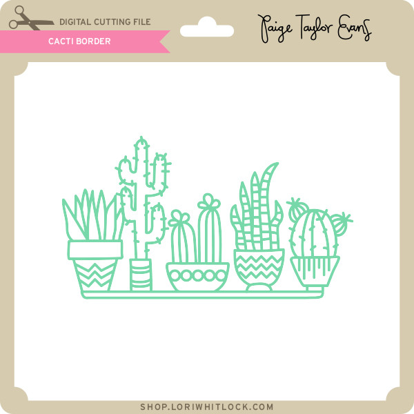 Download Cacti Border - Lori Whitlock's SVG Shop