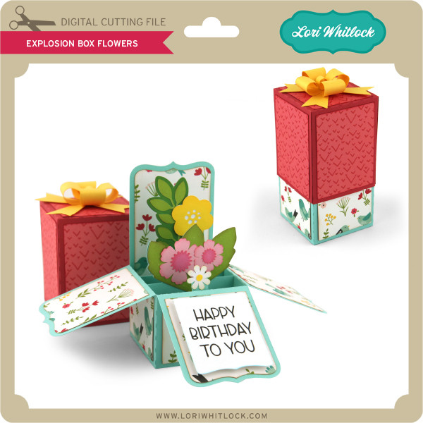 Explosion Box Flowers Lori Whitlock S Svg Shop