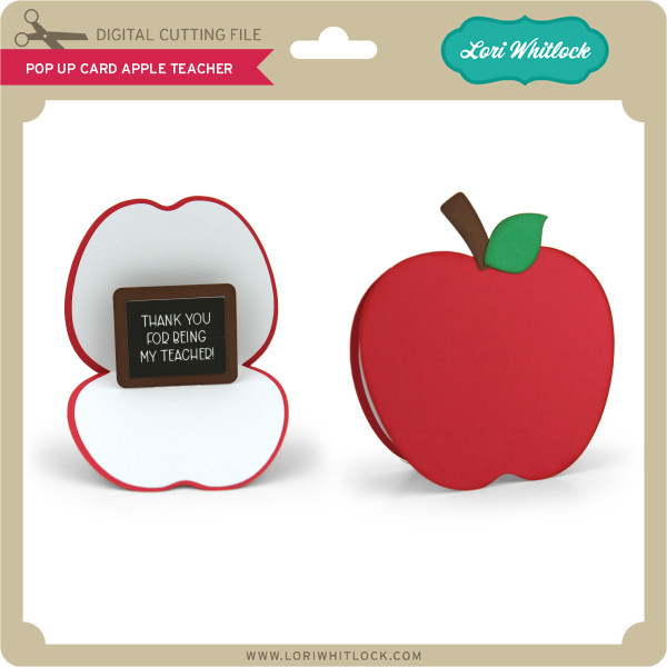 Download Pop Up Card Apple Teacher Lori Whitlock S Svg Shop